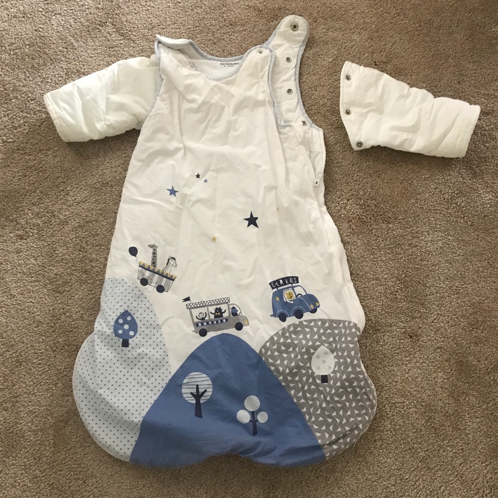 EUC Vertbaudet sleeping bag 0-6mo